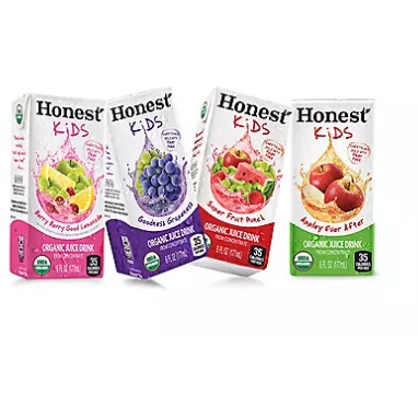 Product image of Honest Kids Organic Fruit Juice Drink Boxes Variety Pack (6oz / 40pk)