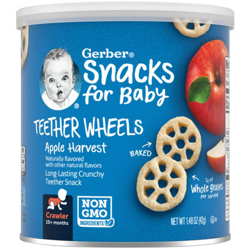 Product image of Gerber Teether Apple Harvest Wheels, 1.48 Oz.