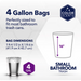 Product image of Color Scents Small Trash Bags, 4 Gallon, 80 Bags (Ocean Mist Scent, Twist Tie)