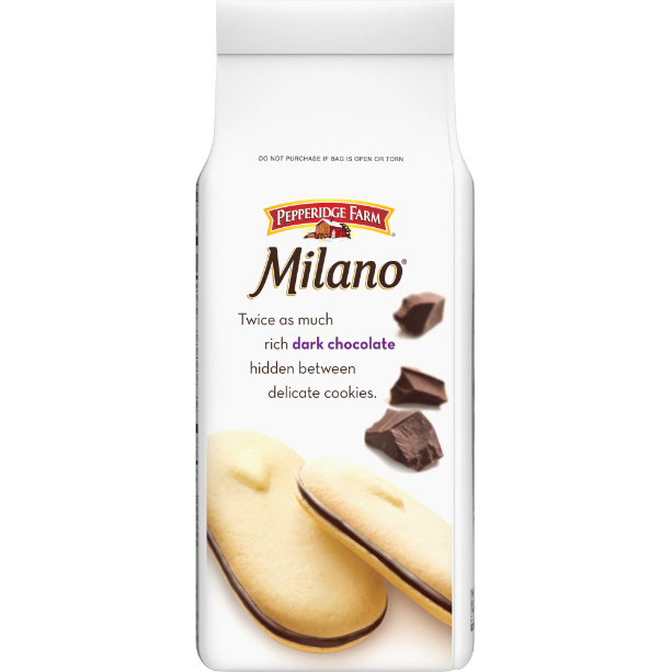 Product image of Pepperidge Farm Milano Cookies, Double Dark Chocolate, 7.5 Oz Bag