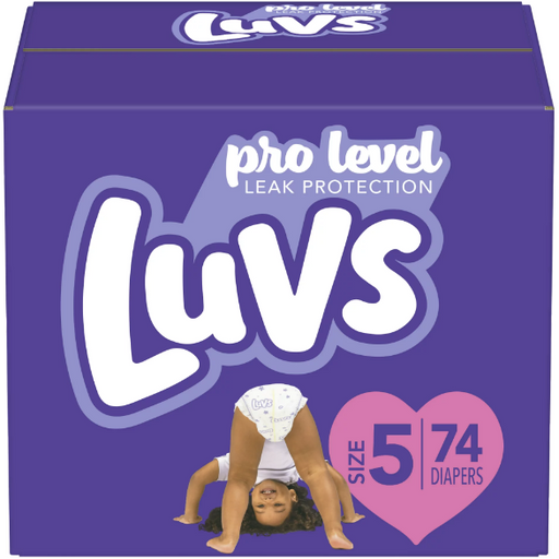 Product image of Luvs Pro Level Leak Protection Diapers, Size 5, 74 Count