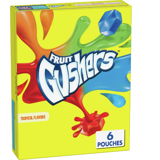Product image of Fruit Gushers Tropical Flavors Fruit Snacks, 6 Pouches