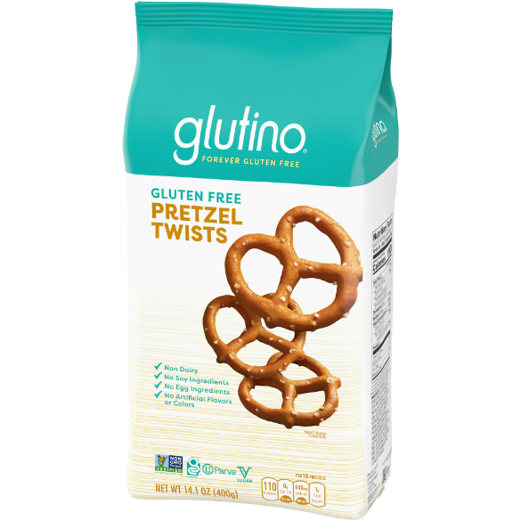 Product image of Gluten Free by Glutino Pretzel Twists, Delicious Everyday Snack, Salted, 14.1 Ounce