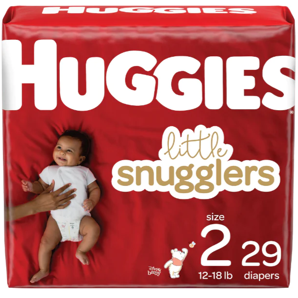 Product image of Huggies Little Snugglers Baby Diapers, Size 2, 29 Ct