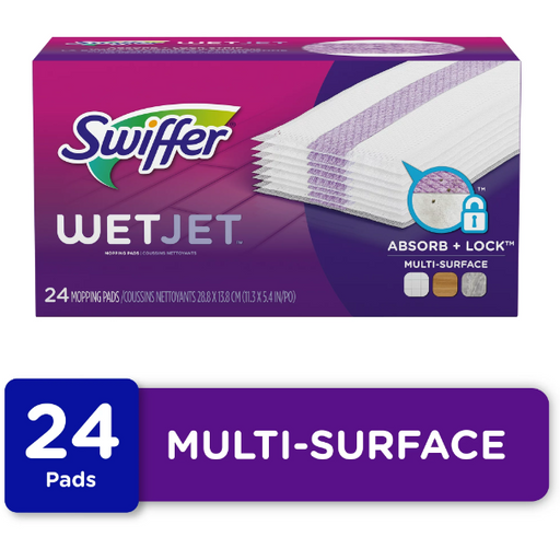 Product image of Swiffer WetJet Multi-Surface Floor Cleaner Pad Refill, 24 Count
