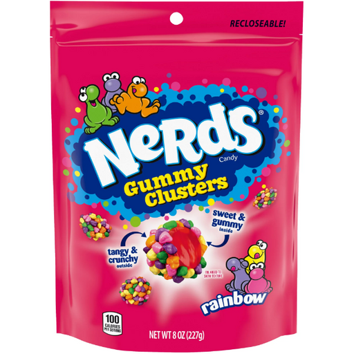 Product image of Nerds Gummy Clusters, Rainbow Candy, 8 oz Bag