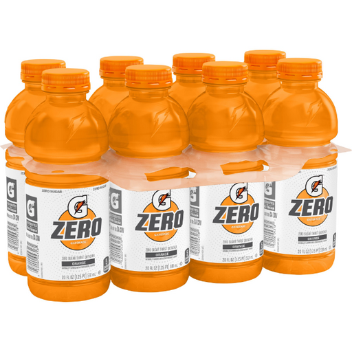 Product image of Gatorade G Zero Thirst Quencher, Orange, 20 fl oz 8 pack