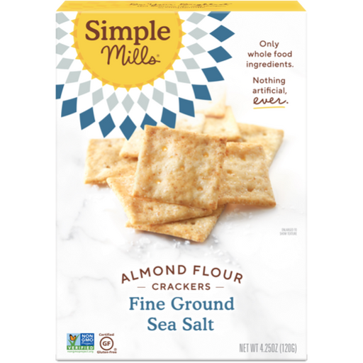 Product image of Simple Mills Crackers, Fine Ground Sea Salt, Almond Flour, 4.25 oz.