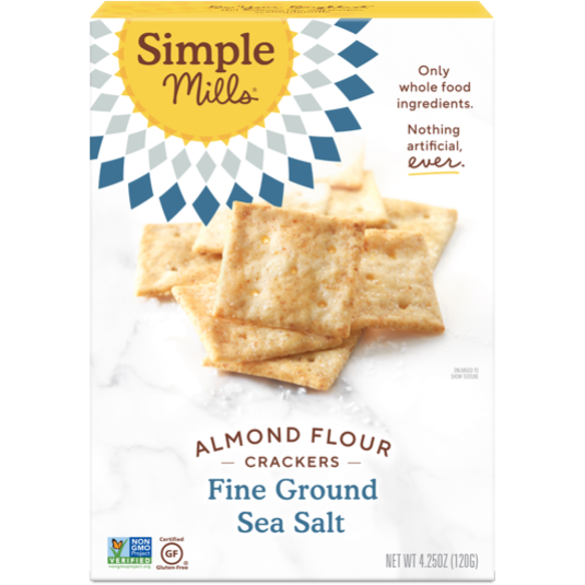 Product image of Simple Mills Crackers, Fine Ground Sea Salt, Almond Flour, 4.25 oz.