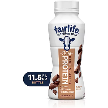 Product image of Fairlife Nutrition Plan Chocolate, 30 g Protein Shake (11.5 fl. oz., 12 pk.)