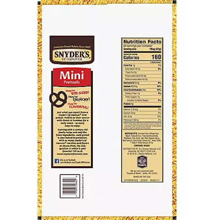 Product image of Snyder's Mini Pretzels (1.5 oz., 60 ct.)
