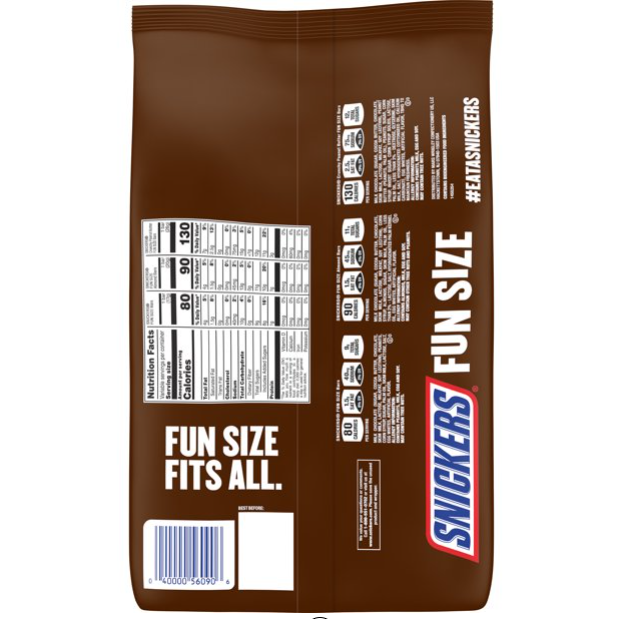 Product image of Snickers Variety Pack Fun Size Chocolate Candy Bars - 45 Pieces Bag