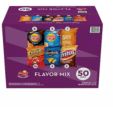 Product image of Frito-Lay Flavor Mix Chips and Snacks Variety Pack (50 pk.)