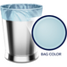 Product image of Color Scents Small Trash Bags, 4 Gallon, 80 Bags (Ocean Mist Scent, Twist Tie)