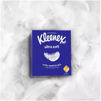 Product image of Kleenex Ultra Soft Facial Tissues, 4 Cube Boxes (240 Total Tissues)