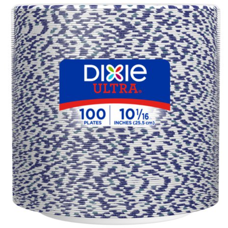 Product image of Dixie Ultra Disposable Paper Plates, 10 in, 100 count