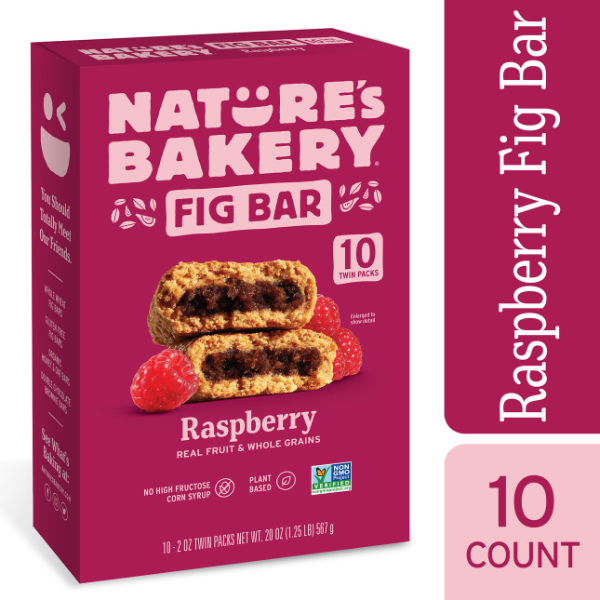 Product image of Nature's Bakery Raspberry Fig Bars, 10 Twin Packs, 2 Oz Each