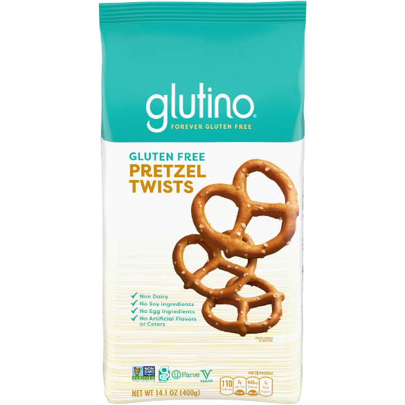 Product image of Gluten Free by Glutino Pretzel Twists, Delicious Everyday Snack, Salted, 14.1 Ounce