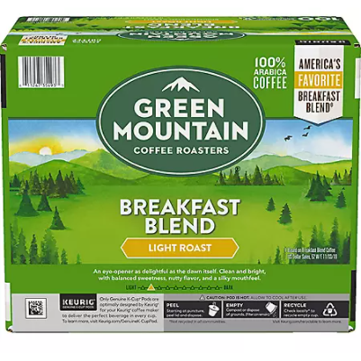 Product image of Green Mountain Coffee Breakfast Blend K-Cup Pods (100 ct.)