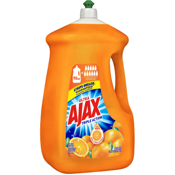 Product image of AJAX Liquid Dish Soap, Orange Scent, 90 Fluid Ounce