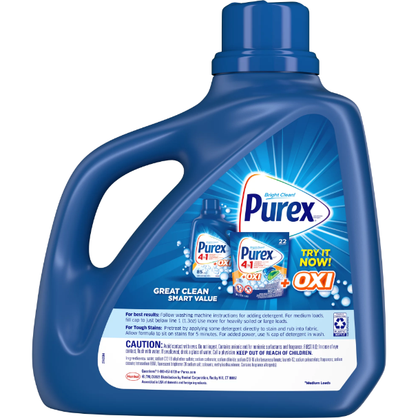 Product image of Purex Liquid Laundry Detergent, Mountain Breeze, 150 Fluid Ounces, 115 Loads