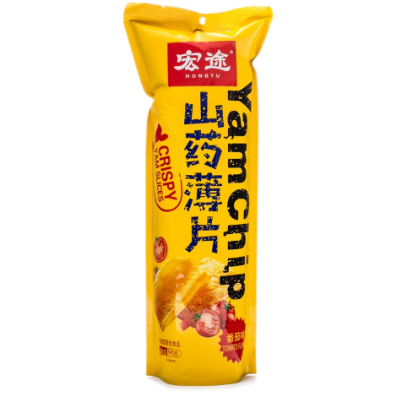 Product image of Hongtu Crispy Yam Chips, Tomato Flavor 90 g