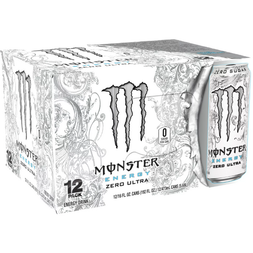 Product image of (12 Cans) Monster Zero Ultra, Sugar Free Energy Drink, 16 fl oz