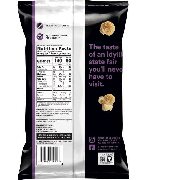 Product image of Smartfood Kettle Corn Flavored Popcorn, 7.75 oz Bag