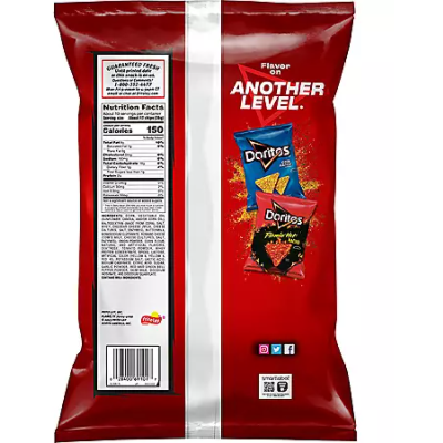 Product image of Doritos Tortilla Chips Nacho Cheese Flavored 19.375 Oz