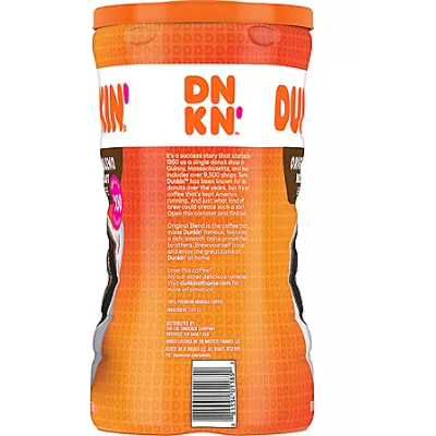 Product image of Dunkin' Donuts Original Blend Ground Coffee, Medium Roast, 45 oz.