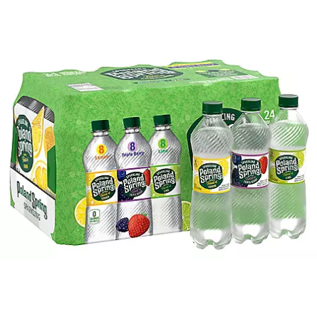 Product image of Poland Spring Sparkling Spring Water Variety Pack (16.9 fl. oz., 24 pk.)
