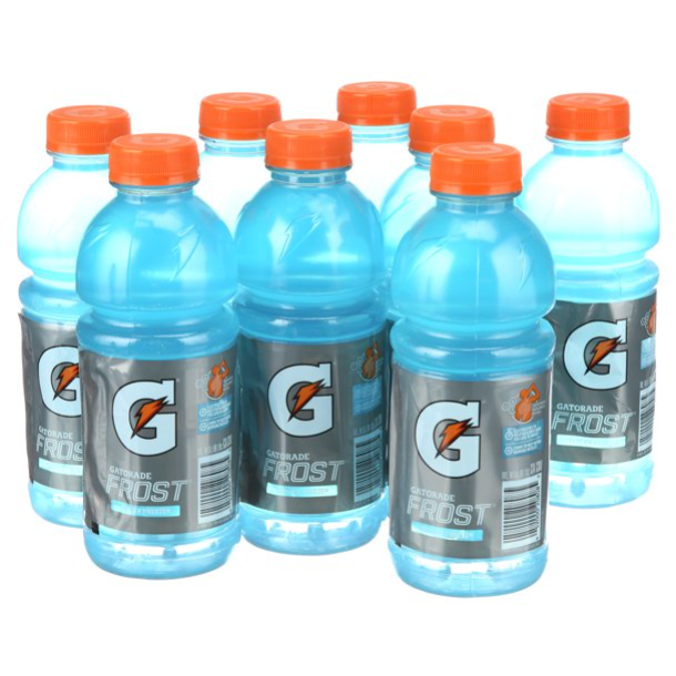 Product image of Gatorade Frost Glacier Freeze Thirst Quencher Sports Drink, 20 oz, 8 Pack.