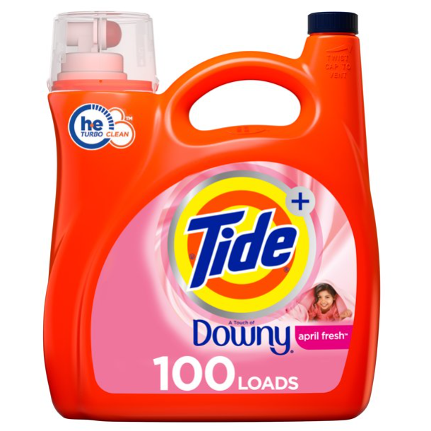 Product image of Tide Liquid Laundry Detergent with a Touch of Downy, April Fresh, 100 loads, 154 fl oz