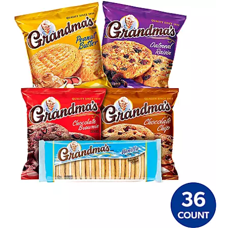 Product image of Grandma's Cookies Variety Pack (36 pk.)