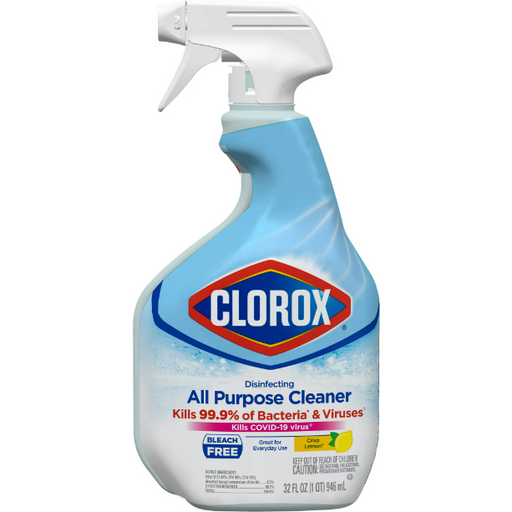 Product image of Clorox Disinfecting Crisp Lemon Bleach Free All Purpose Cleaner, 32 fl oz