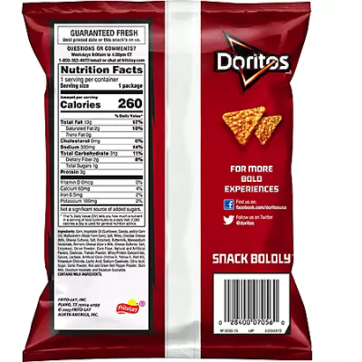 Product image of Doritos nacho cheese 1.75oz