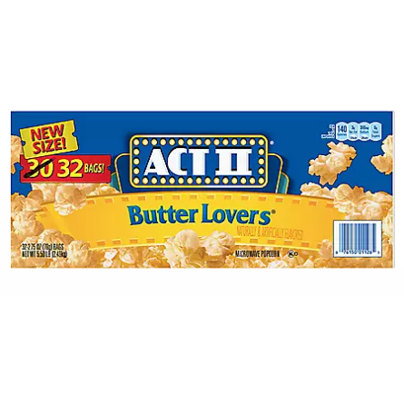 Product image of ACT II Butter Lovers Microwave Popcorn (2.75 oz., 32 pk.)