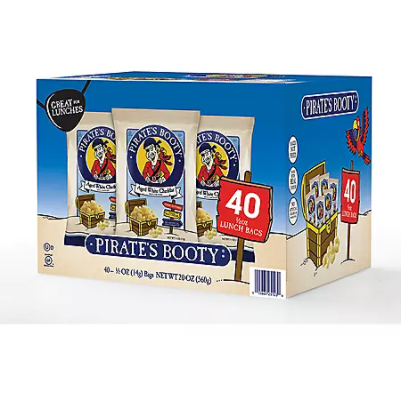 Product image of Pirate's Booty Aged White Cheddar Puffs (0.5oz / 40pk)