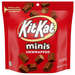 Product image of KIT KAT, Minis Unwrapped Milk Chocolate Wafer Candy Bar, 7.6 oz, Resealable Pouch