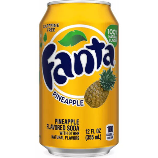 Product image of Fanta Pineapple Soda Can, 12 Fl Oz