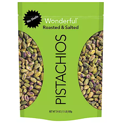 Product image of Wonderful Pistachios Shelled, Roasted and Salted (24 oz.)