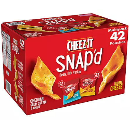Product image of Cheez-It Snap'd, Variety Pack (0.75 oz., 42 pk.)