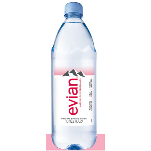 Product image of evian Natural Spring Water bottles, 33.8