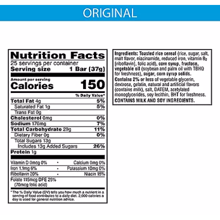 Product image of Kellogg's Rice Krispies Treats (1.3 oz., 25 ct.)
