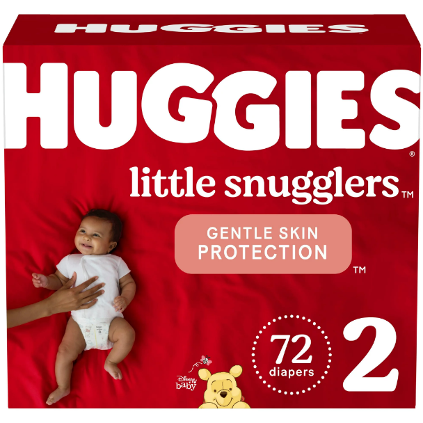 Product image of Huggies Little Snugglers Baby Diapers, Size 2, 72 Ct