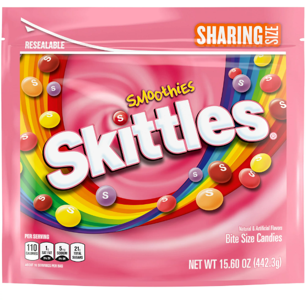 Product image of SKITTLES Smoothies Candy 15.6oz