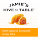 Product image of Jamie's Hive to Table Lemon Infused Raw Honey Pure Honey 12 oz Bottle