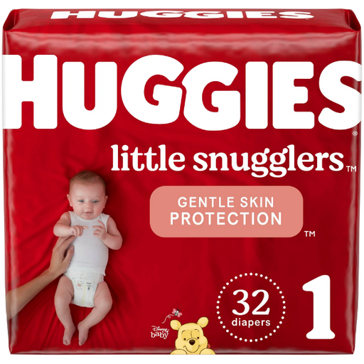 Product image of Huggies Little Snugglers Baby Diapers, Size 1, 32 Ct