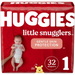 Product image of Huggies Little Snugglers Baby Diapers, Size 1, 32 Ct