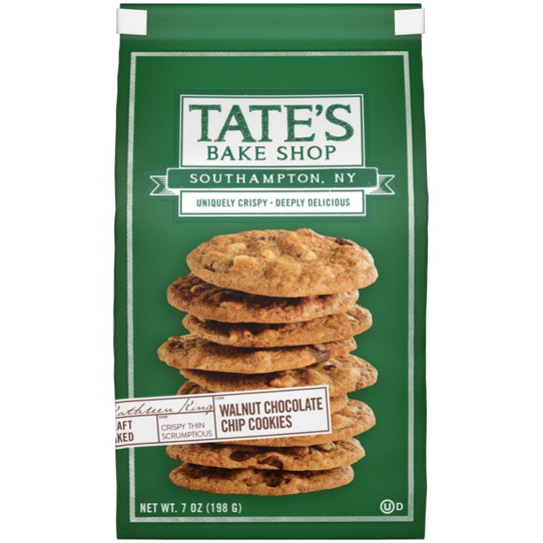 Product image of Tate's Bake Shop Walnut Chocolate Chip Cookies - 7oz